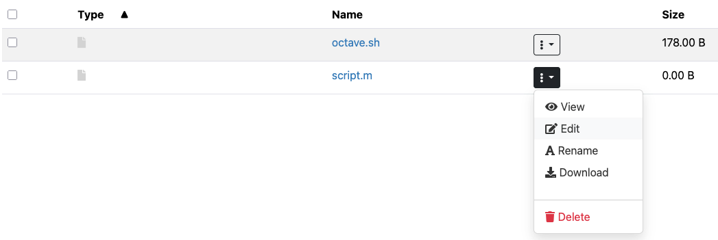 Open OnDemand - Files - Editor - New